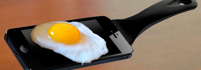 Egg on mobile phone